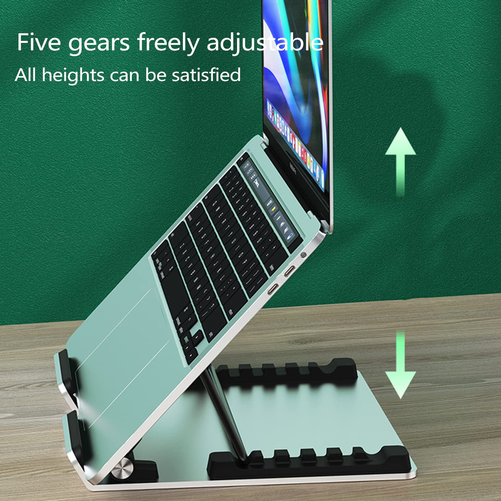 Підставка для ноутбука 8-18 дюймів Регульована алюмінієва складна, фото №5
