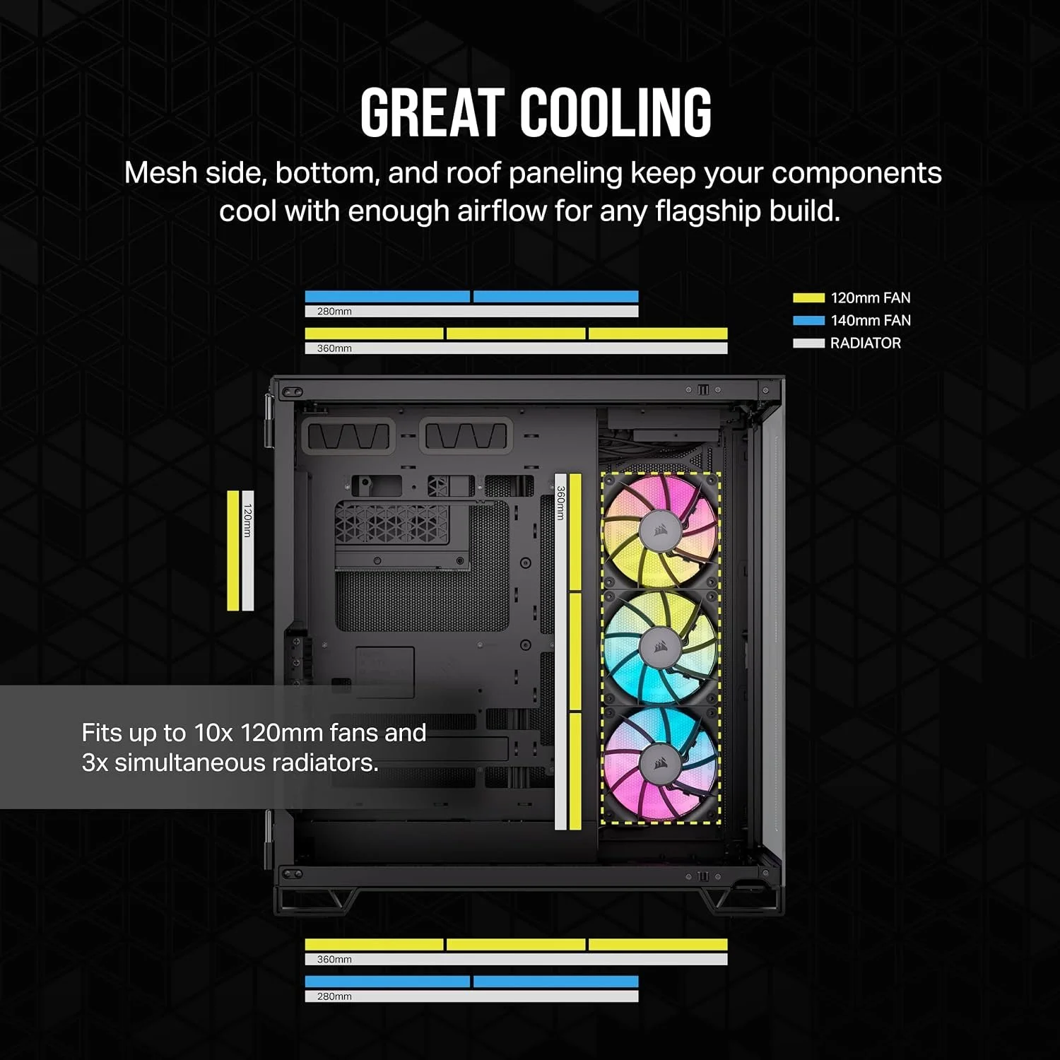 Корпус для ПК CORSAIR iCUE LINK 6500X RGB Чорний, фото №6 Корпус для ПК CORSAIR iCUE LINK 6500X RGB Чорний, фото №6