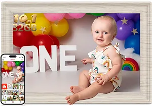 Цифровая фоторамка Frameo 10.1-Inch HD 1280 x 800 IPS Touchscreen WiFi 32 GB Auto Rotation - Фото 1