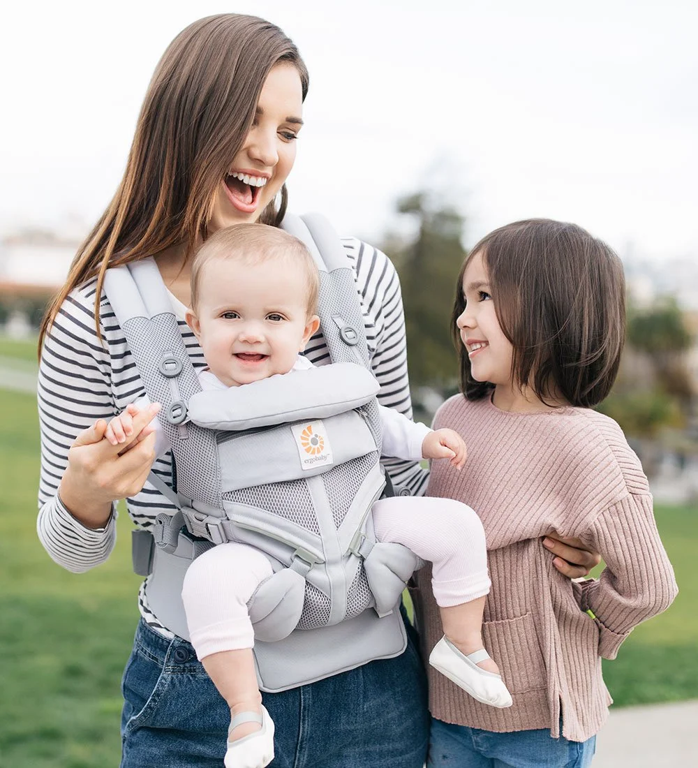 Дитячий рюкзак-переноска Ergobaby Baby Carrier Omni 360 Cool Air Mesh Сірий, фото №3