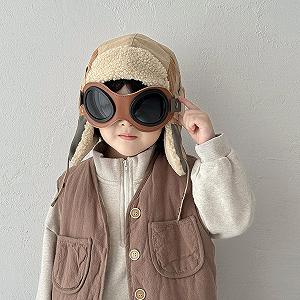 Теплая шапка-ушанка для детей Airplane Pilot, теплая synthetic.ua - Фото 1