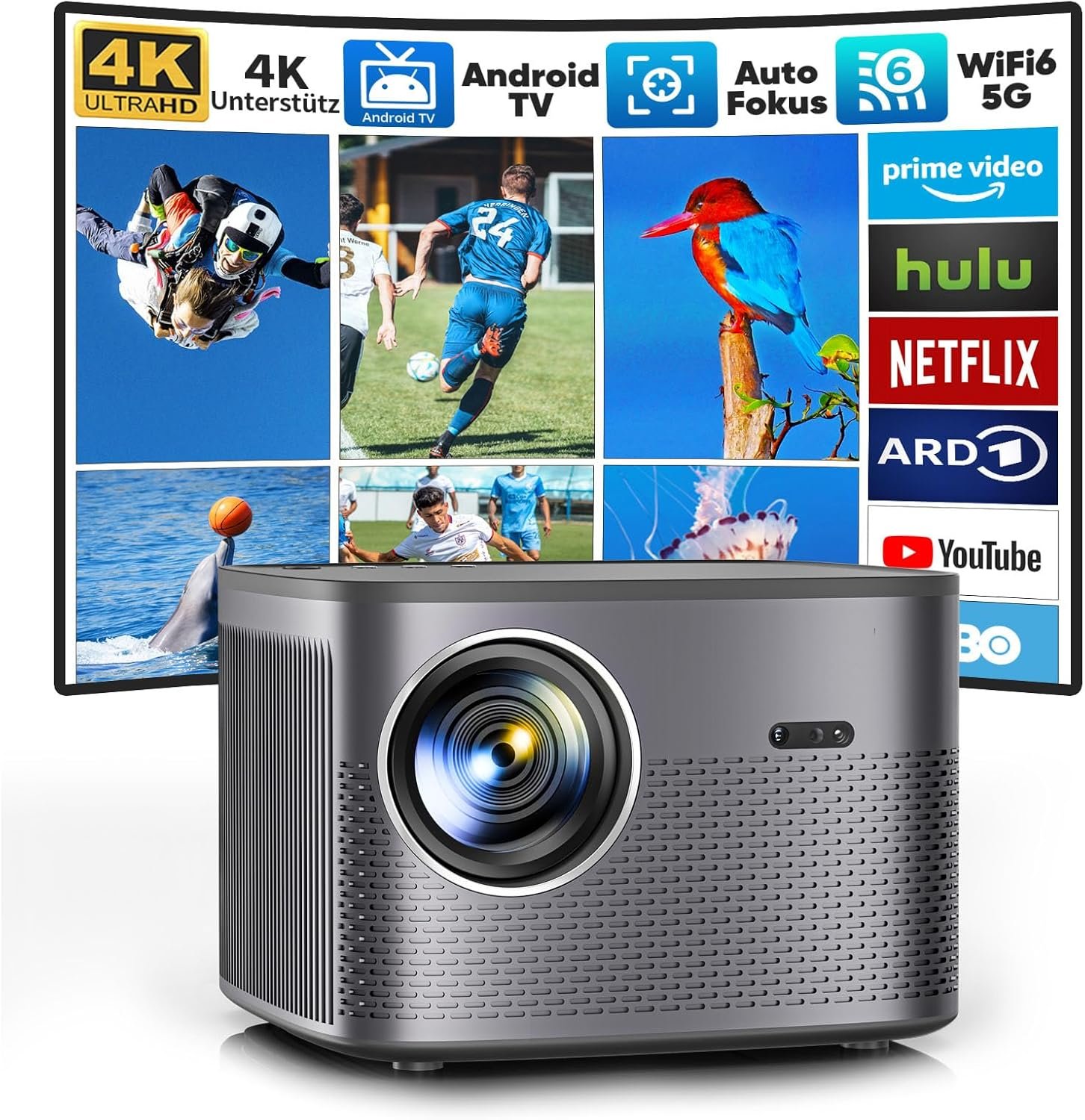 Проектор Zoomcat C26A Full HD Wi-Fi Bluetooth, фото №1