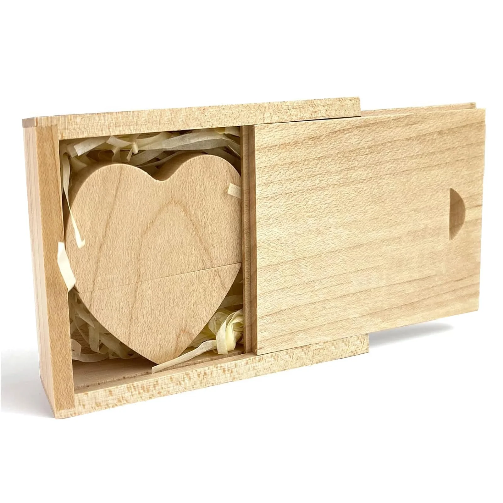 USB-накопичувач TATMOHIK 64 ГБ USB 3.0 Wooden Heart Maple з дерев'яною коробкою, фото №1 USB-накопичувач TATMOHIK 64 ГБ USB 3.0 Wooden Heart Maple з дерев'яною коробкою, фото №1
