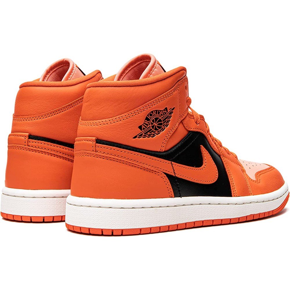 Кроссовки Air Jordan 1 Mid Orange/Black Размер 42.5, фото №5