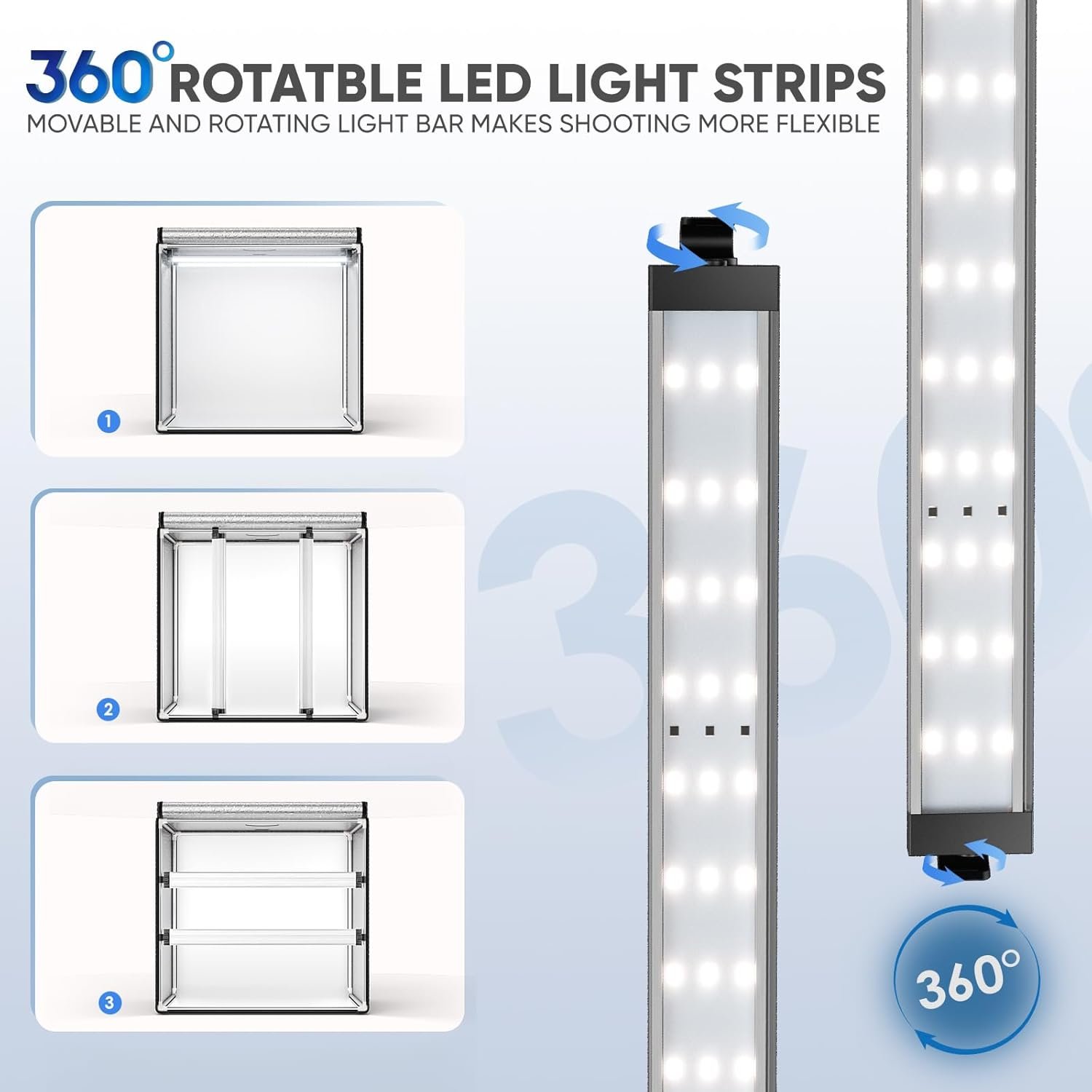 Фотобокс Sunowl 50см / CRI 95+ / 6 фонів / Чорний, фото №8 Фотобокс Sunowl 50см / CRI 95+ / 6 фонів / Чорний, фото №8