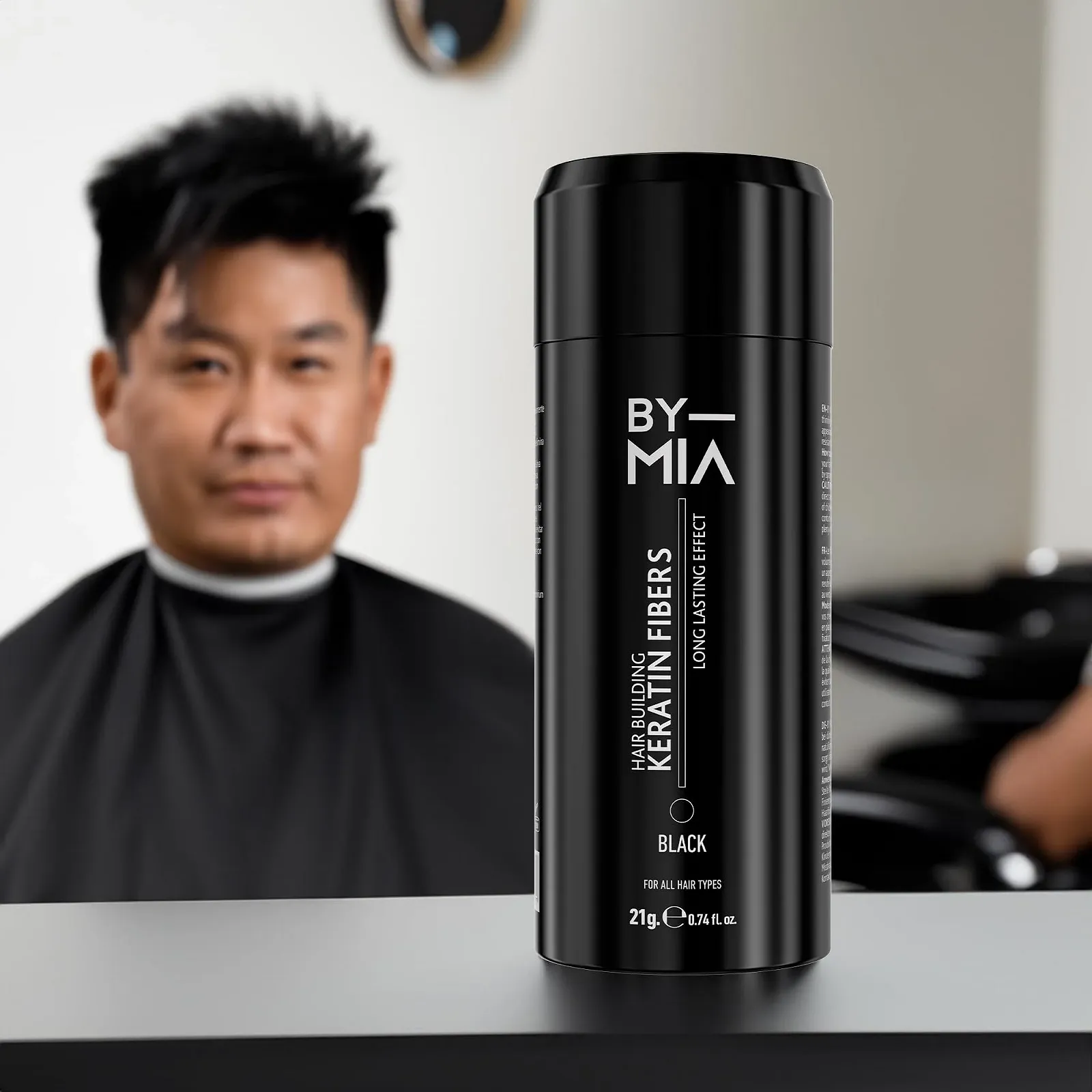 Волокна для волосся BY MIA Кератинові, Чорний, 21 г, фото №5 Волокна для волосся BY MIA Кератинові, Чорний, 21 г, фото №5