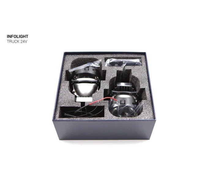Світлодіодні лінзи Bi-LED Infolight Truck Lense 24V, фото №9