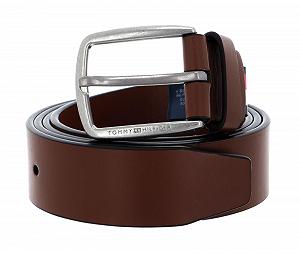 Ремень TOMMY HILFIGER Кожаный Modern 3.5 W100 Темно-коричневый, Темно-коричневый - Фото 1