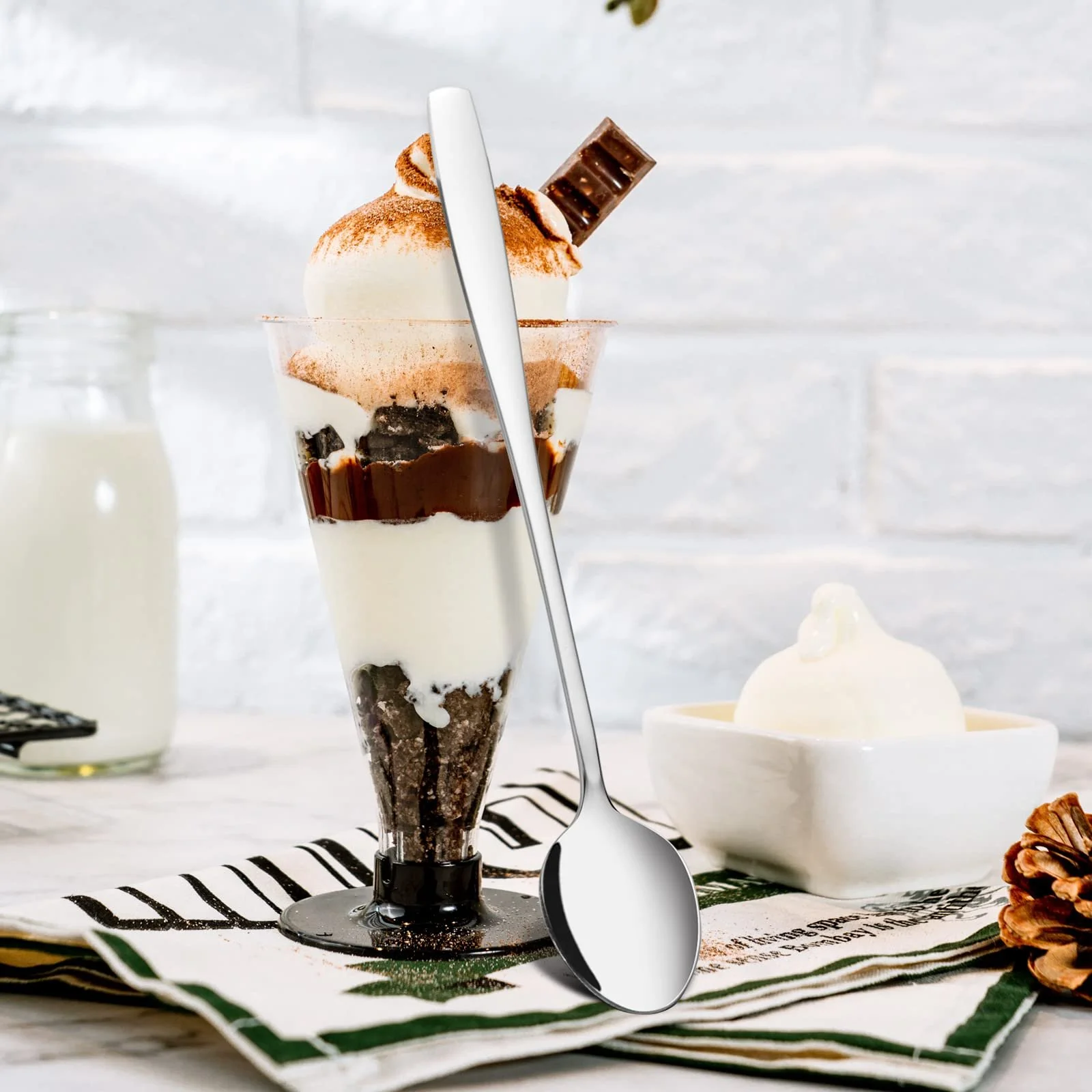 Ложки чайні Callyne 12 шт. з нержавіючої сталі з довгою ручкою, фото №6