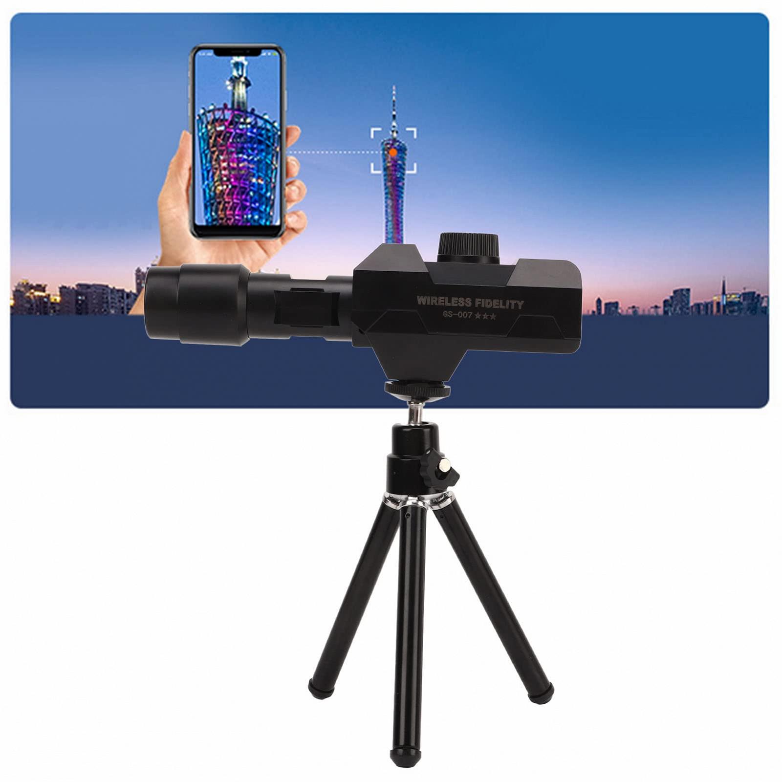 Монокуляр WiFi Цифровий Телескоп для Дорослих 70x Зум 1920X1080 Монокуляр Камера з Штативом 1/4 Гвинтові З'єднання для Спостереження за Птахами, фото №2 Монокуляр WiFi Цифровий Телескоп для Дорослих 70x Зум 1920X1080 Монокуляр Камера з Штативом 1/4 Гвинтові З'єднання для Спостереження за Птахами, фото №2