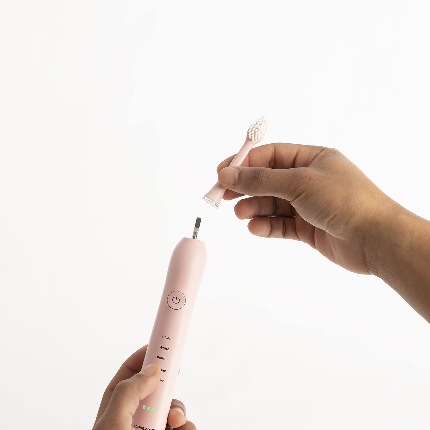 Електрична зубна щітка CREATE Sonic Pearl 5 режимів 48000 вібр/хв Рожева, фото №5