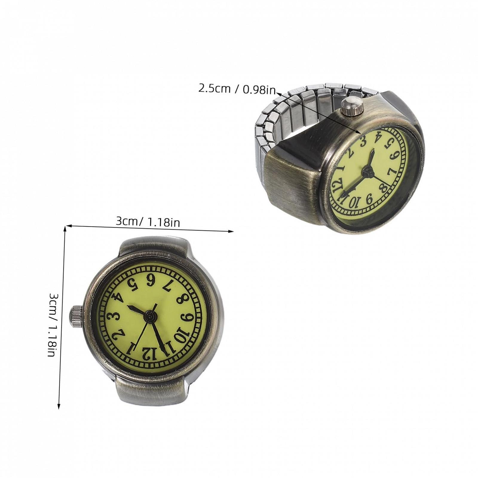 Кільце-годинник PartyKindom Ретро 2 шт для жінок та чоловіків, фото №2