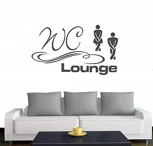 Наклейка на дверь / стену A003 WC Lounge 30 x 17 см Anthracite - Фото 1