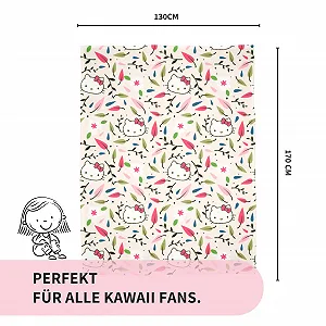 Покривало Hello Kitty М'яка 130 x 170 см Квіти та Hello Kitty synthetic.ua - Фото 1