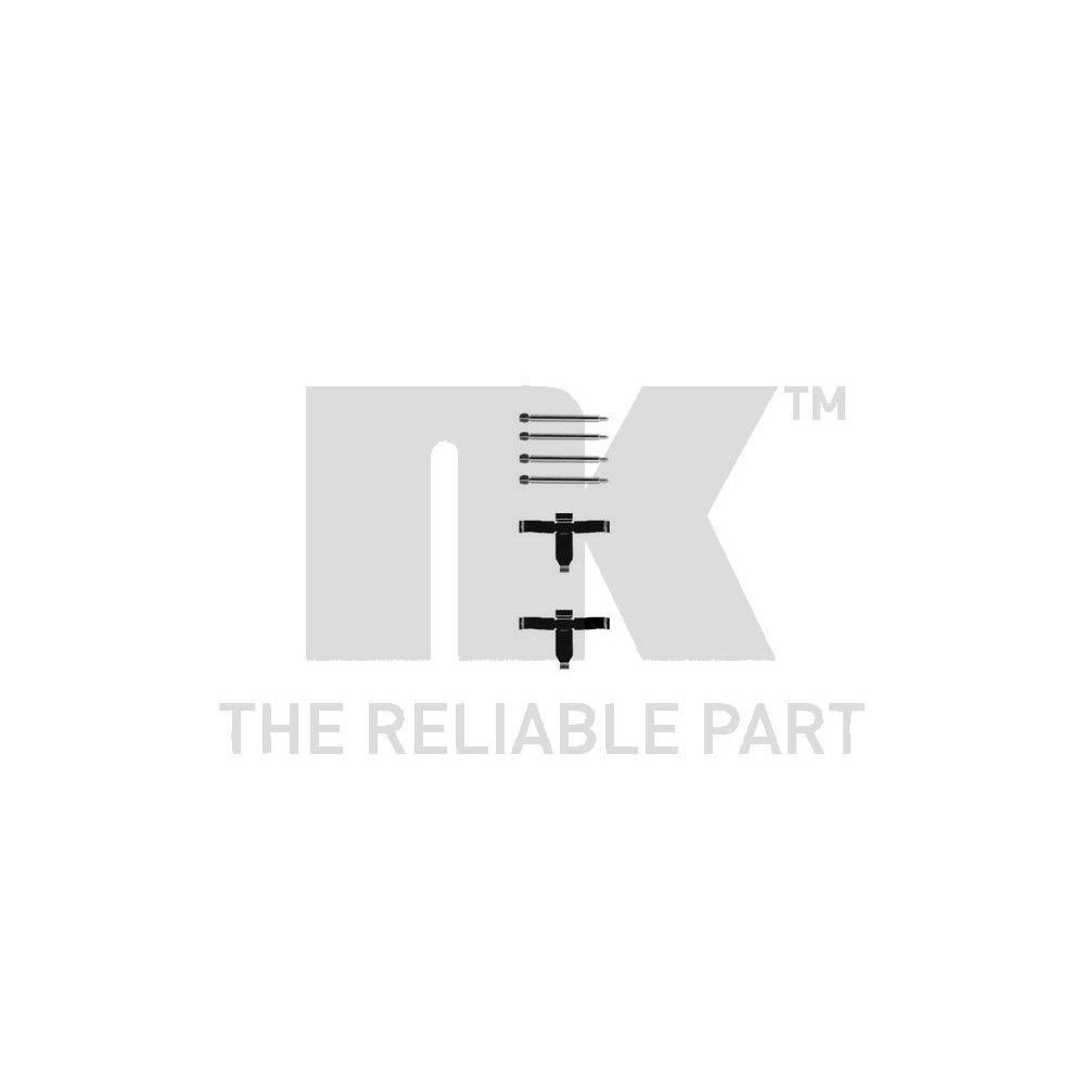 Комплект аксесуарів, гальмівна колодка дискового гальма NK 7910127 для переднього моста, фото №1