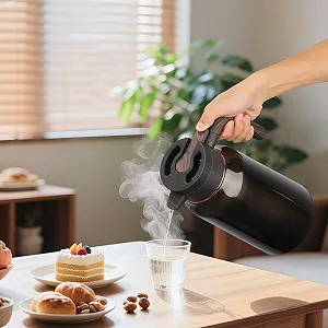 Термос-кавник 2L Нержавіюча сталь з подвійними стінками, підтримує температуру до 36 годин synthetic.ua - Фото 1