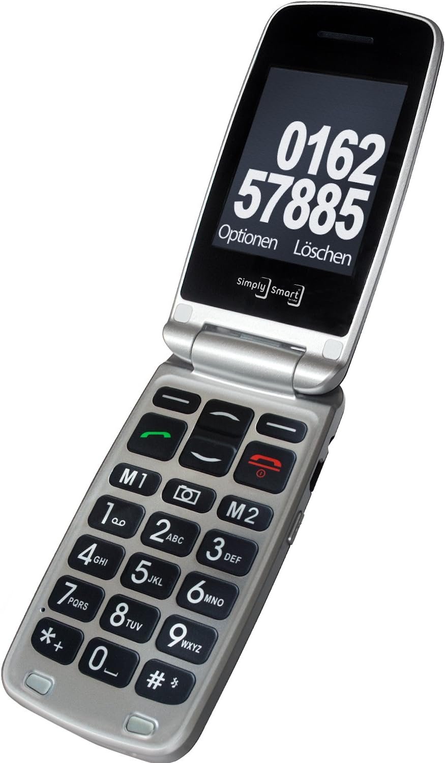 Телефон 2.4" Simply Smart MB 100 / 64 МБ / 100 МБ / 1-SIM / Bluetooth 3.0 / FM / SD-слот / Камера 2Мп / 800мАч / Ліхтарик/ Кнопка підтримки (SOS) / Великі клавіші / Голосова клавіатура / Червоний, фото №3