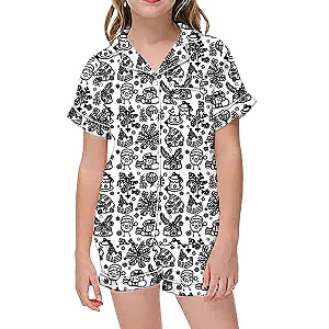 Дитяча піжама для розмальовування Білий Мультяшний принт - Фото 1