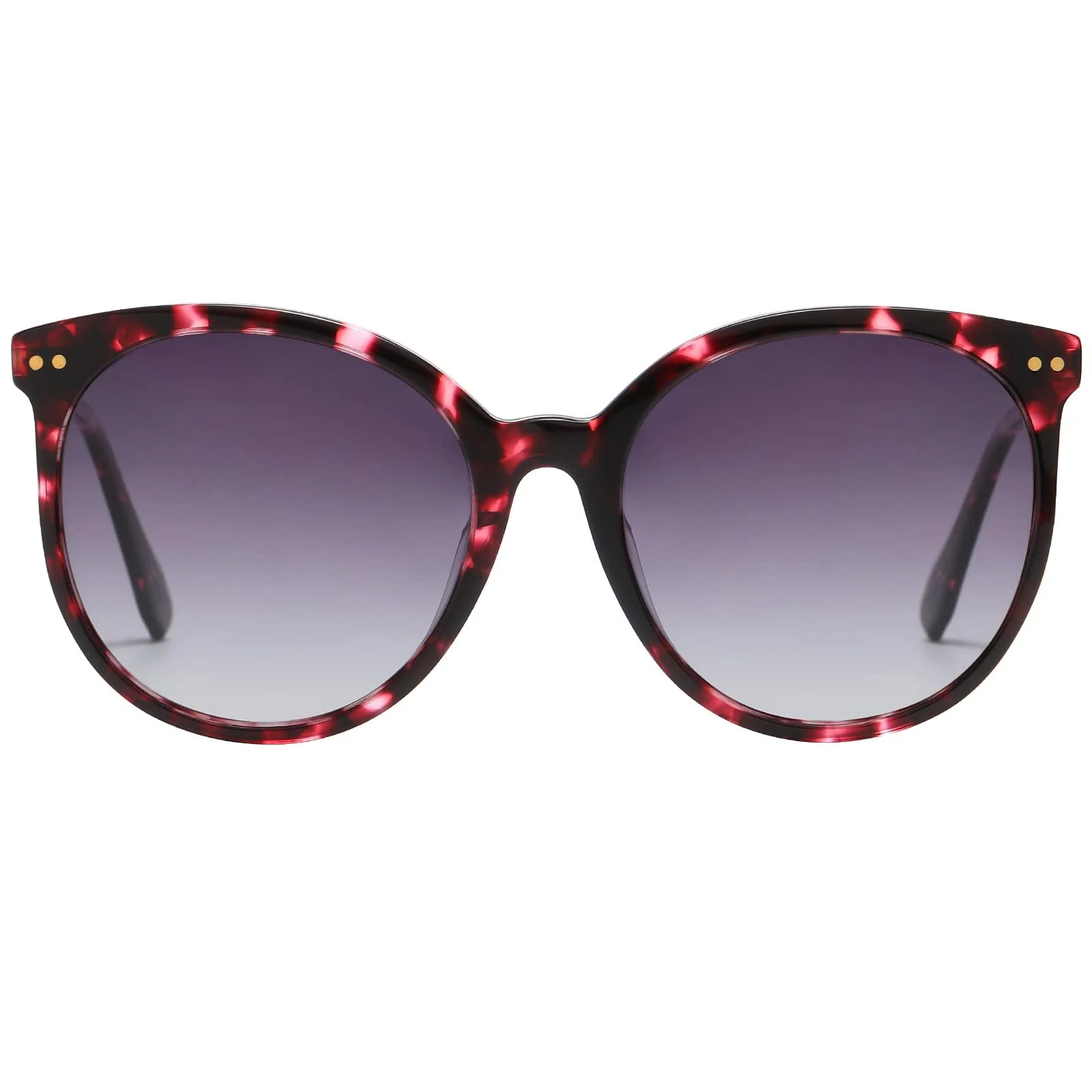 Солнцезащитные очки DUCO Ретро Поляризованные Женские Круглые UV400 Защита Ацетатная оправа DC2340, фото №1