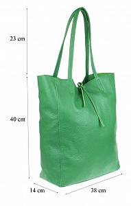 Женская сумка с открытым верхом из натуральной кожи Girly Handbags synthetic.ua - Фото 1