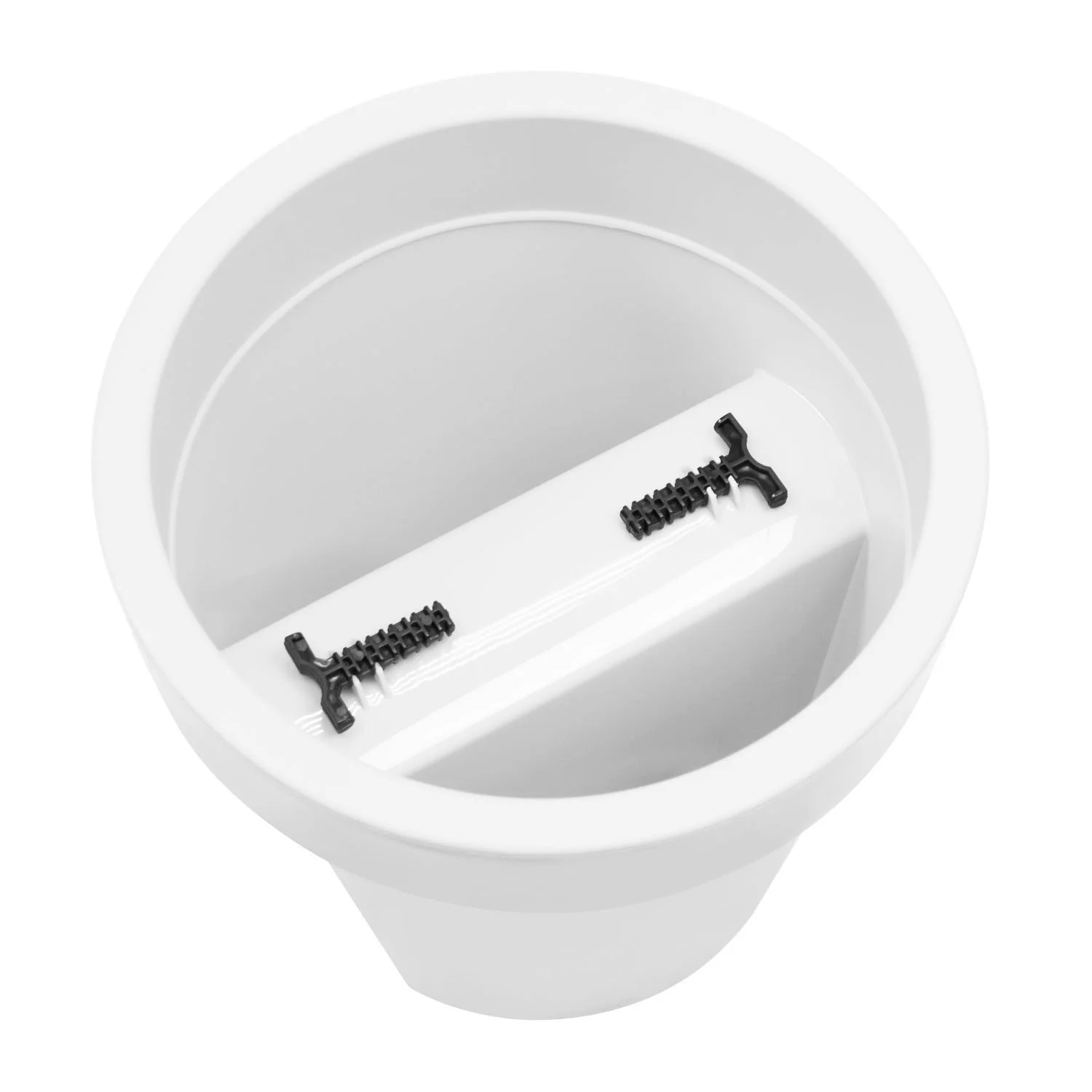 Балконный ящик подвесной Lofly Railing 25 см белый, фото №3