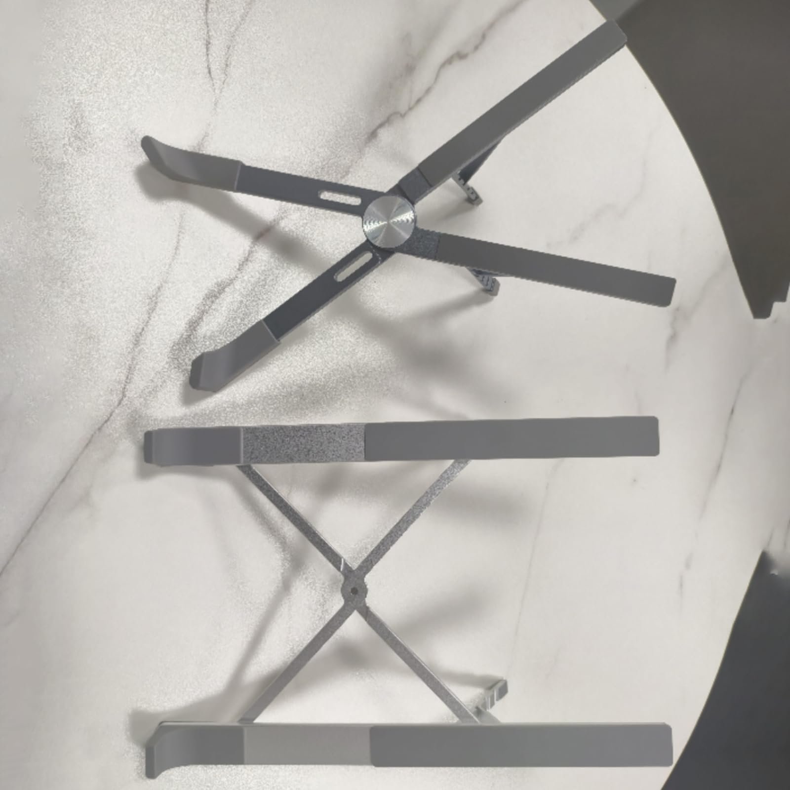 Регульована Підставка для Ноутбука 10-17,3 дюймів Алюмінієва з 5 Кутами Регулювання Подушка Силіконова Підкладка, фото №7