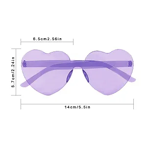 Сонцезахисні Окуляри Jagowa Серцеподібні Багатокольорові synthetic.ua - Фото 1