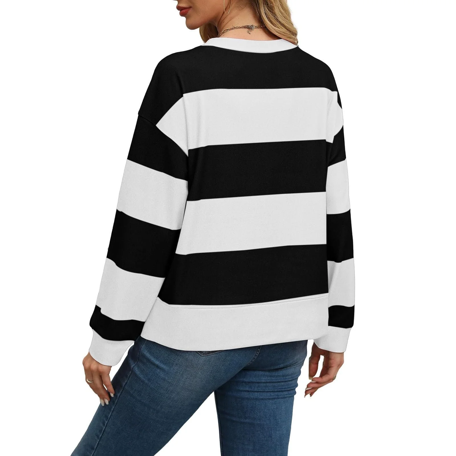 Різдвяний Светр Жіночий Смугастий, фото №2