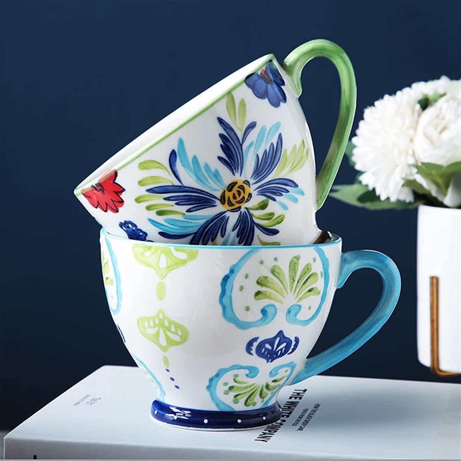 Кружка Керамическая Ручной работы Зеленый, фото №3