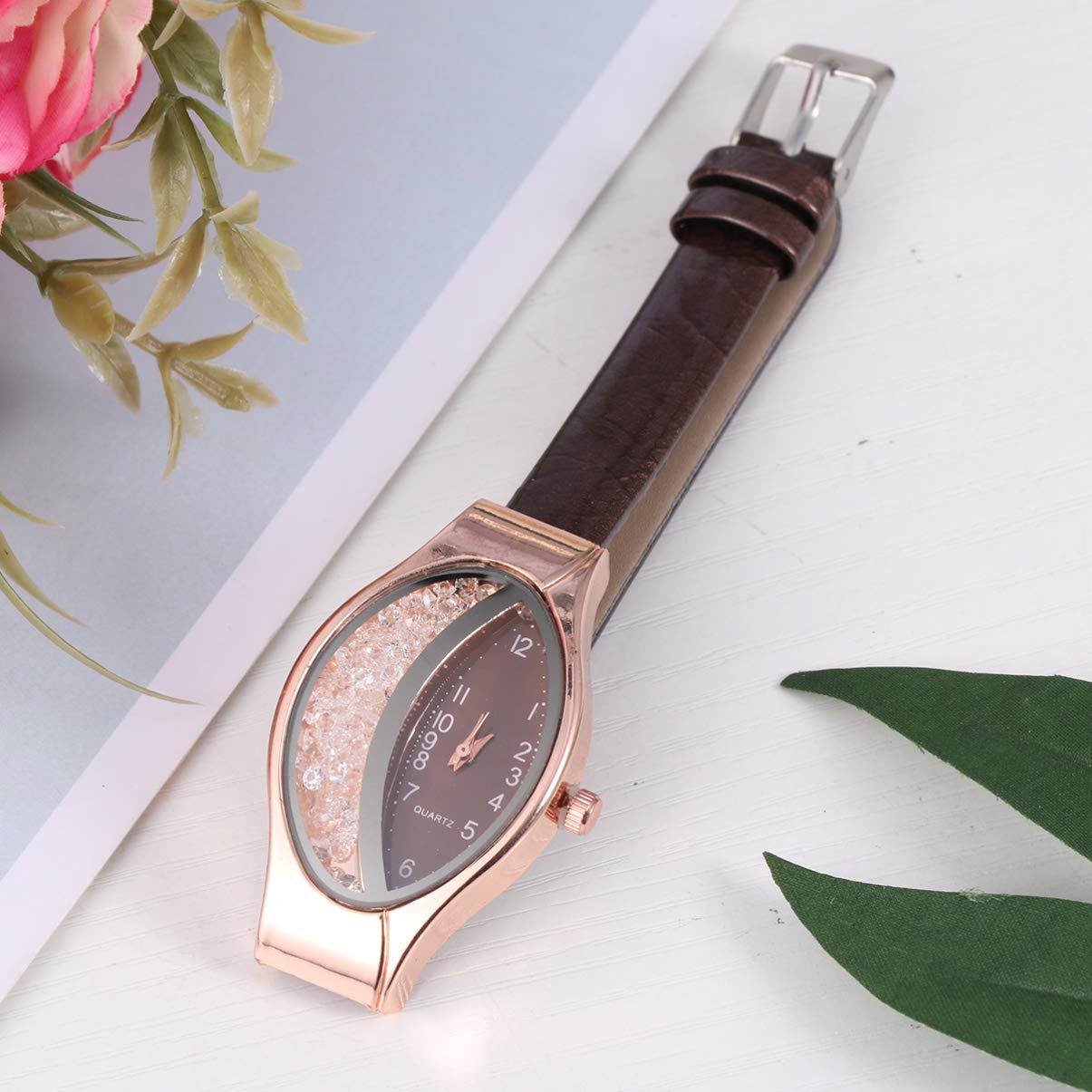 Кварцевые часы LIFKOME Женские Коричневый, коричневый, Ремешок, фото №2 Кварцевые часы LIFKOME Женские Коричневый, коричневый, Ремешок, фото №2