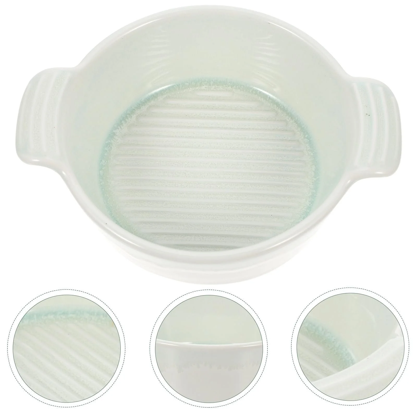 Керамическая форма для выпечки Gadpiparty Круглая Зеленая с двойными ручками Термостойкая, фото №4 Керамическая форма для выпечки Gadpiparty Круглая Зеленая с двойными ручками Термостойкая, фото №4