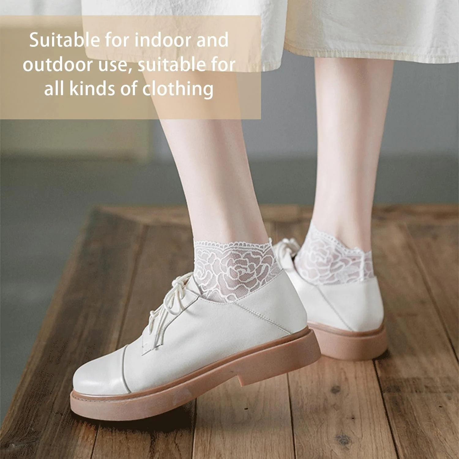 Жіночі шкарпетки, 6 пар, з мереживом, фото №6 Жіночі шкарпетки, 6 пар, з мереживом, фото №6