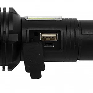 Ліхтар plplaaoo для активного відпочинку, надзвичайно яскравий, USB-перезаряджуваний, масштабований, висувний, корпус з алюмінієвого сплаву, водонепроникний для кемпінгу та подорожей synthetic.ua - Фото 1