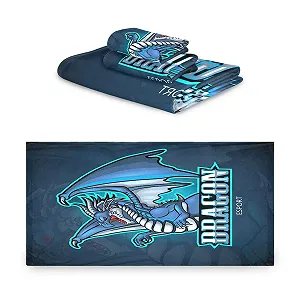 Набор полотенец BEUSS Blue Angry Erache 3 шт. 100% хлопок Голубой - Фото 1