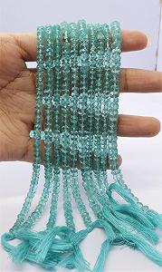 Бусины Апатит Небесно-Голубой Родель Граненые 4-5 мм - Фото 1