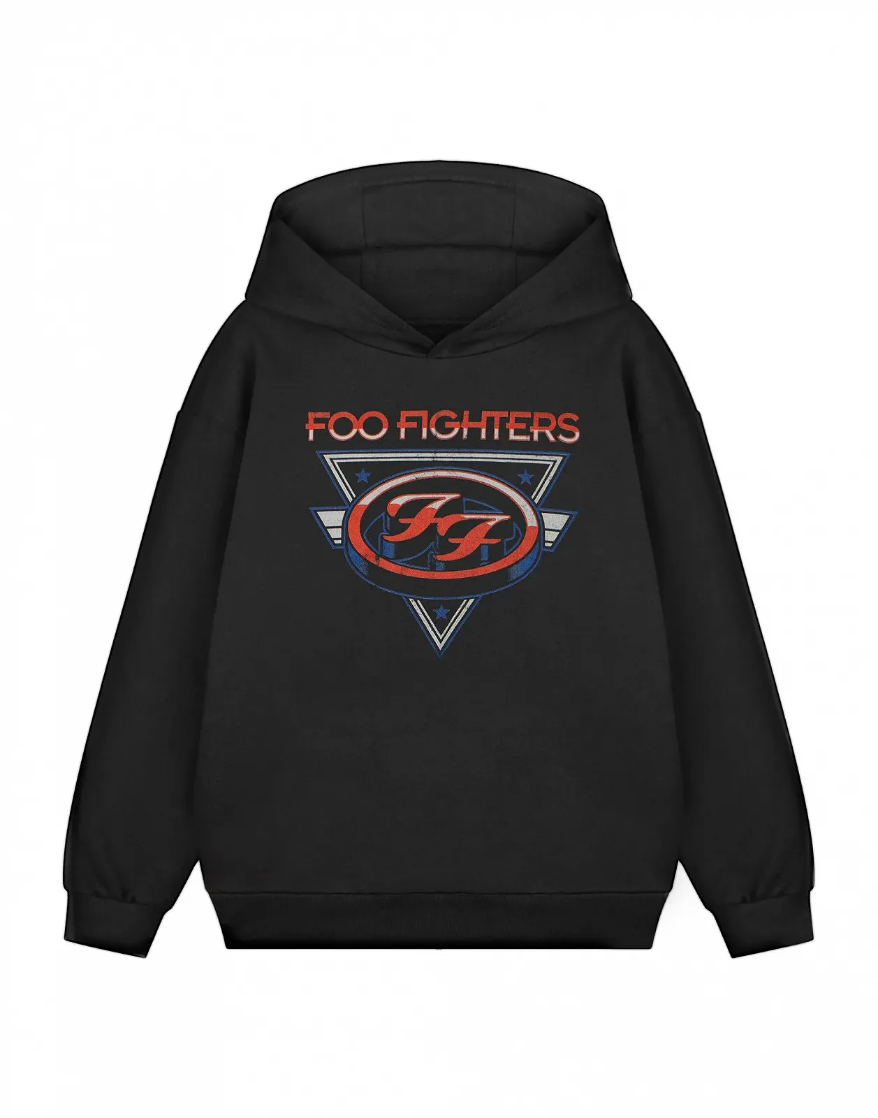 Детская флисовая толстовка с капюшоном Foo Fighters | Классическая черная рубашка с логотипом группы с длинными рукавами | Музыкальная тематика, повседневная одежда | Графический топ унисекс для детей | Толстовка, фото №1