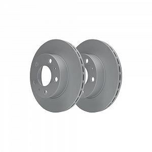 Тормозной диск ATE 24.0124-0138.1 для CITROËN FIAT PEUGEOT передняя ось synthetic.ua - Фото 1