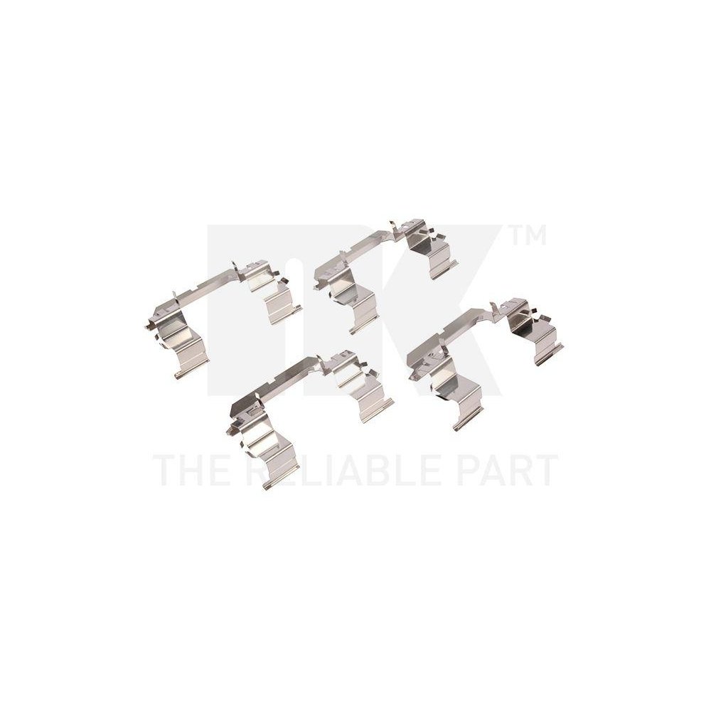 Комплект аксессуаров, тормозные колодки NK 79221738 Передняя ось, фото №1