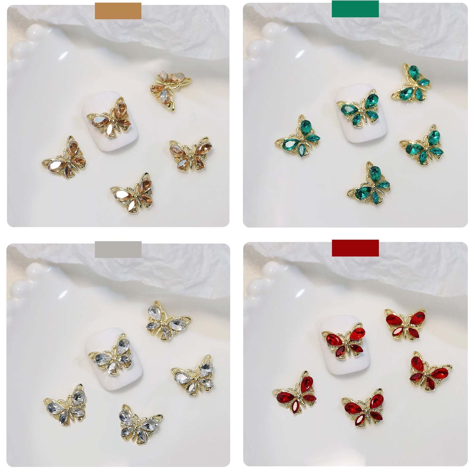 Украшения для ногтей Бабочки, 20 шт, 3D металлические украшения для ногтей в форме бабочек, Стразы, Ювелирные изделия для ногтей, Форма бабочки со стразами, Аксессуары для украшения ногтей для дизайна ногтей, фото №6 Украшения для ногтей Бабочки, 20 шт, 3D металлические украшения для ногтей в форме бабочек, Стразы, Ювелирные изделия для ногтей, Форма бабочки со стразами, Аксессуары для украшения ногтей для дизайна ногтей, фото №6