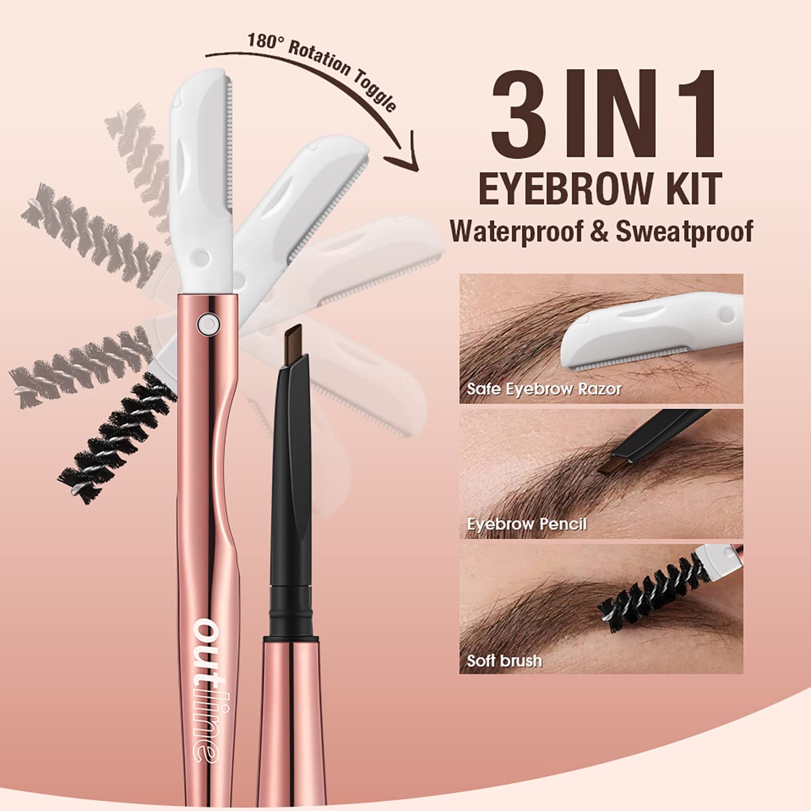 Карандаш для бровей Schwarze треугольный Hellbraun (BW3, One Size), фото №5