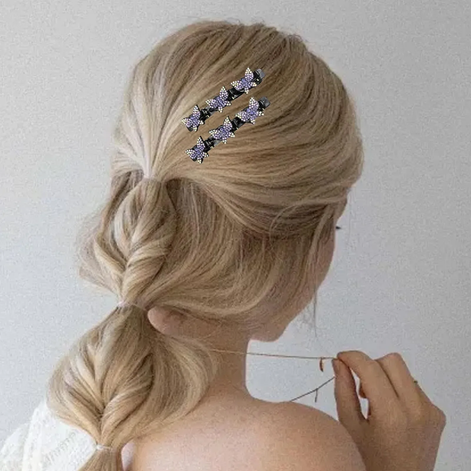 Заколка для волос Zopf, плетеная заколка для женщин, украшение для волос, аксессуар для волос - плетеная заколка для волос, модная, блестящая и милая для работы, фото №3 Заколка для волос Zopf, плетеная заколка для женщин, украшение для волос, аксессуар для волос - плетеная заколка для волос, модная, блестящая и милая для работы, фото №3