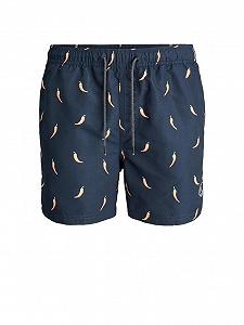 Шорти для плавання JJIBALI JJSWIMSHORTS AKM FUNNY FOOD 12184800 Navy Blazer Jack&Jones Темно-синій S - Фото 1