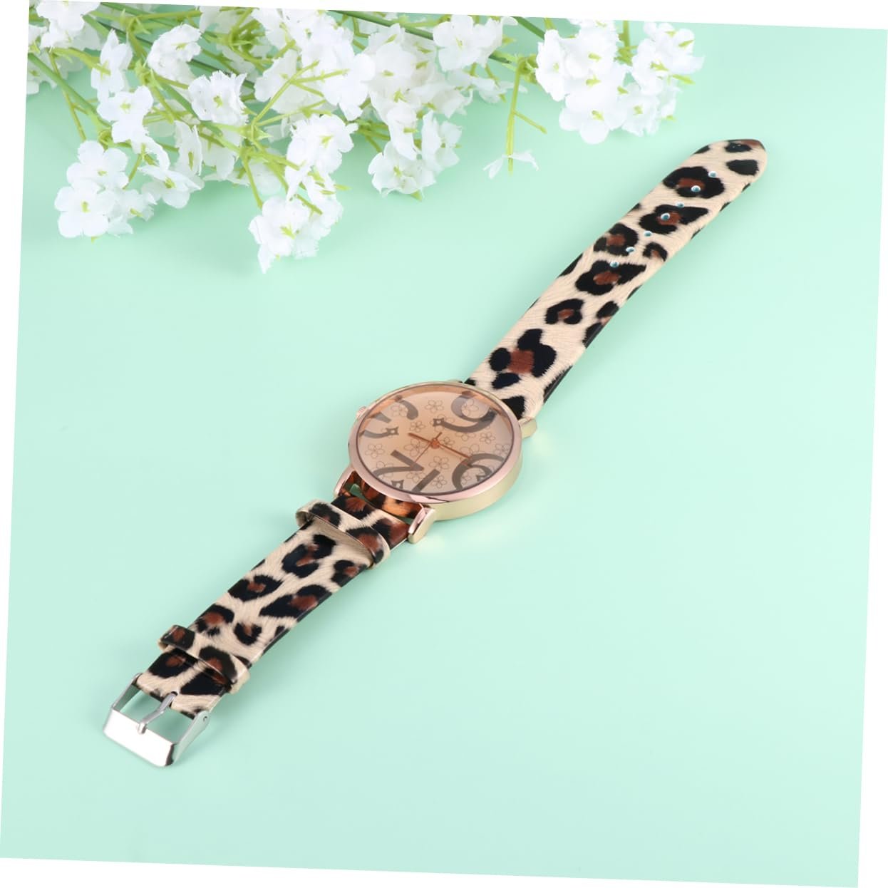 Цифровые часы LIFKOME Женские Часы с PU кожаным ремешком Белый, фото №8