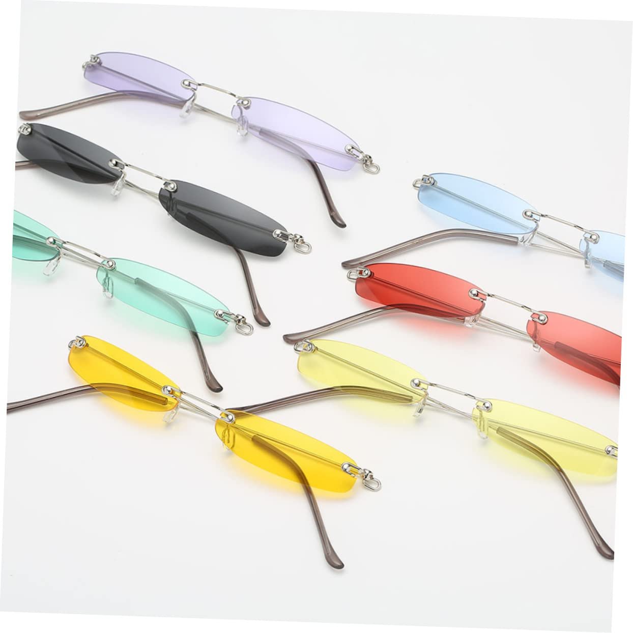 Квадратные солнцезащитные очки PACKOVE, 2 шт. Стильные модные, фото №9