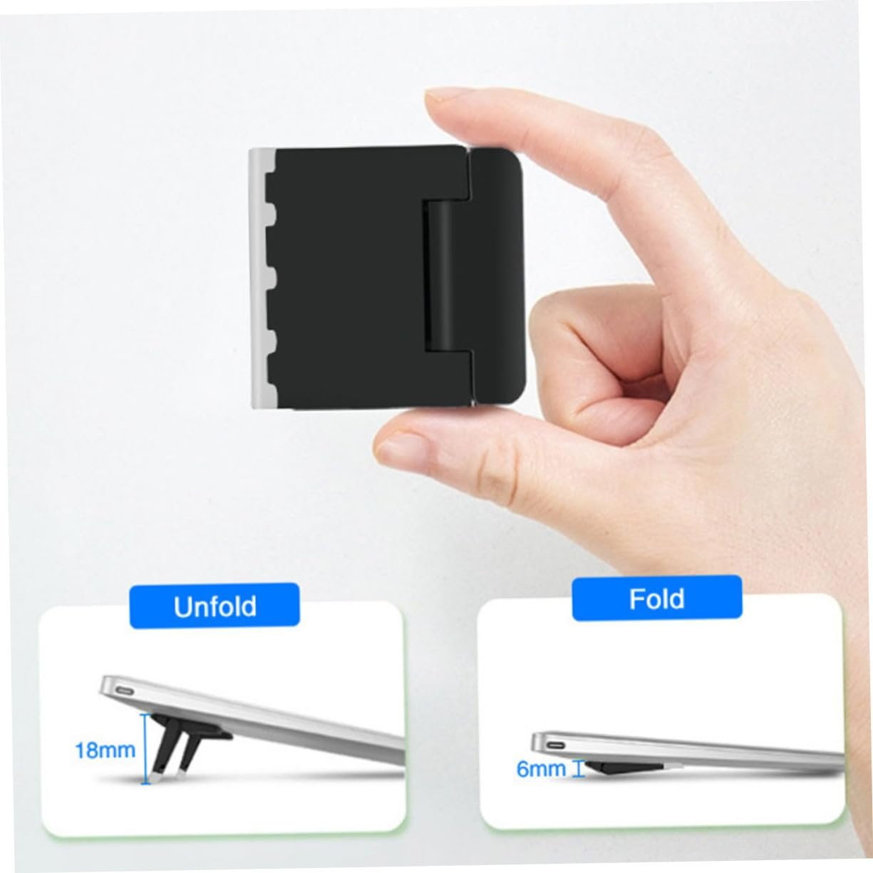 Підставка для ноутбука Універсальна NOLITOY, 2 шт, регульована по висоті, чорна, фото №8