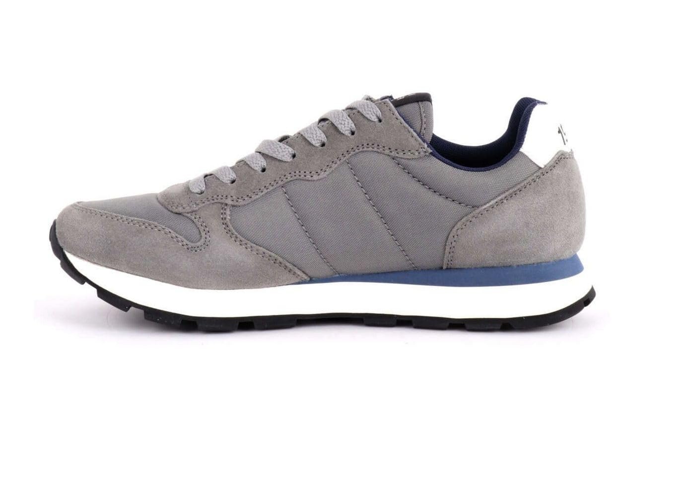 Кроссовки SUN68 Tom Running Сплошной Нейлон Замша/Нейлон Grigio Medio U24SU02 Z43101, фото №3
