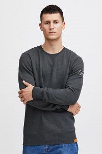 Світшот чоловічий Solid SDTrip O-Neck з круглим вирізом, манжетами в рубчик, суміш бавовни, стандартний крій synthetic.ua - Фото 1