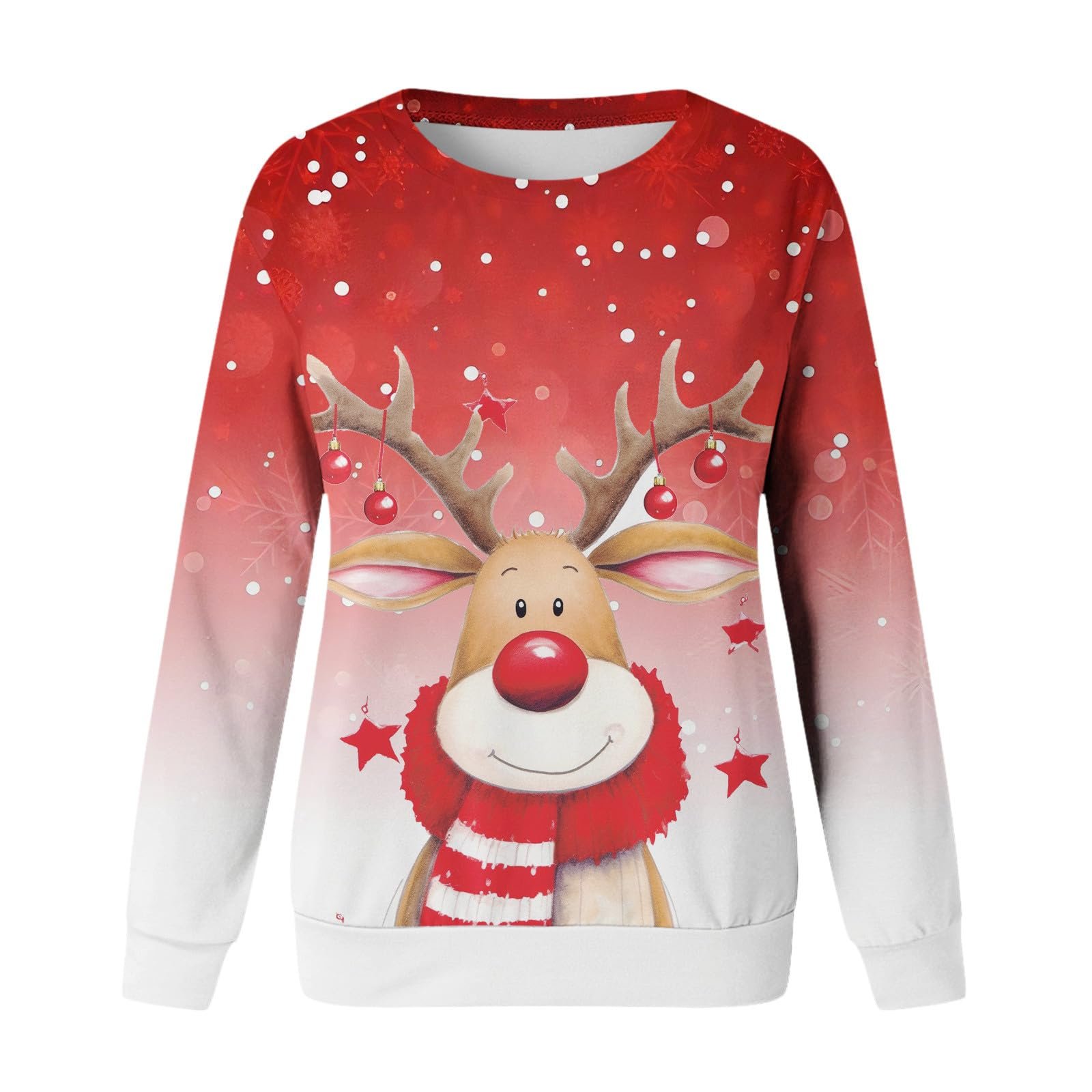 Женский Рождественский Свитер Gwnauz С Рождественским Принтом Оленя Больших Размеров Повседневный Хлопковый Зимний Свитер Рождественские Топы С Круглым Вырезом и Длинными Рукавами Рождественский Костюм, фото №2 Женский Рождественский Свитер Gwnauz С Рождественским Принтом Оленя Больших Размеров Повседневный Хлопковый Зимний Свитер Рождественские Топы С Круглым Вырезом и Длинными Рукавами Рождественский Костюм, фото №2