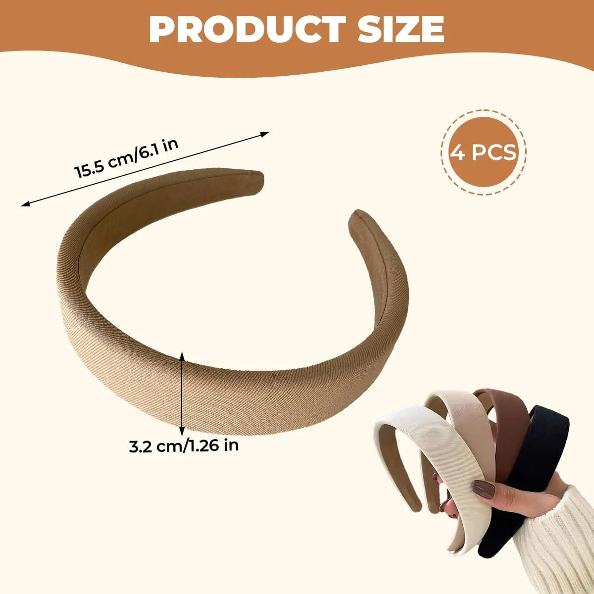 Обруч Широкий, 4 кольори, Нековзкий, Вузликовий, фото №2