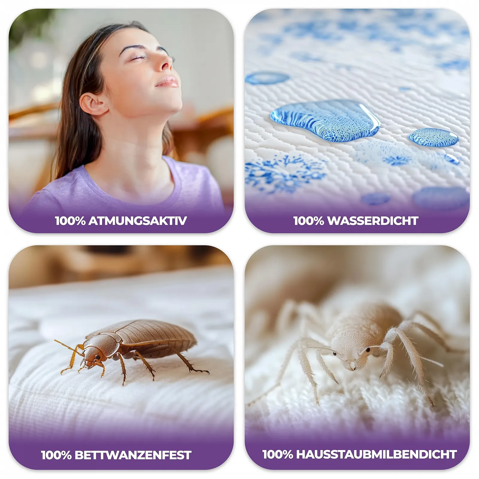 Наматрасник Utopia Bedding Водонепроницаемый 90 x 200 x 20 см с молнией, фото №4